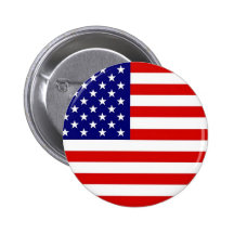 Amerikanska flaggan knapp med nål