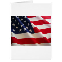Amerikanska flaggan kort