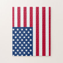 Amerikanska flaggan pussel