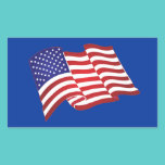 Amerikanska flaggan som vinkar klistermärkear klistermärken