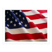 Amerikanska flaggan vykort