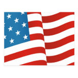Amerikanska flaggan vykort