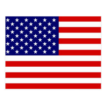 Amerikanska flaggan vykort