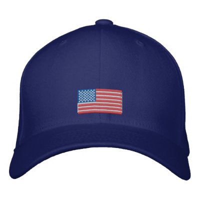 Amerikanska flagganlock broderad baseball keps