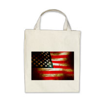 Amerikanska flagganobjekt tote bags