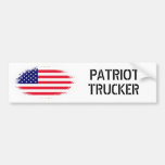 amerikanska flagganPATRIOT, LASTBILSFÖRARE Bildekaler