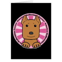 AmerikanStaffordshire Terrier Hälsningskort