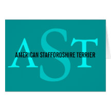 AmerikanStaffordshire Terrier Hälsningskort