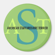 AmerikanStaffordshire Terrier Magneter För Kylskåp