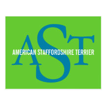 AmerikanStaffordshire Terrier Vykort