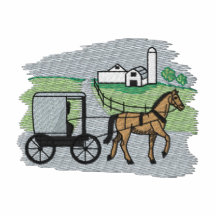 Amish lantgård polo tröja