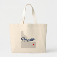 Ammon Idaho ID Shirt Canvas Bags