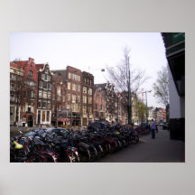 Amsterdam cykeltryck affischer