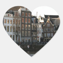 Amsterdam hus klistermärken