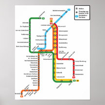 Amsterdam metroaffisch