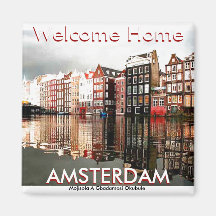 AMSTERDAM (Mojisola en Gbadamosi Okubule) Kylskåpmagneter
