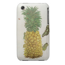 Ananas med caterpillaren och fjärilar (räcka-c iPhone 3 covers