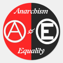 anarkism- & jämställdhetcirkulärklistermärke