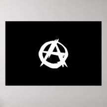 Anarkist Colombia politisk flagga Posters