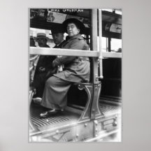 Anarkist Emma Goldman på en gatabil Affisch