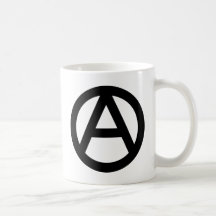 Anarkisymbol Kaffe Mugg