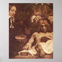 Anatomikursen av Rembrandt Van Rijn Print