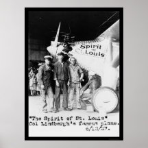 Ande av det St Louis flygplan 1927 Affischer
