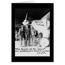 Ande av det St Louis flygplan 1927 Kort