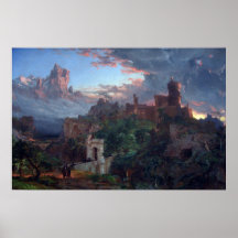 Anden av krig vid jasperen Francis Cropsey Affisch