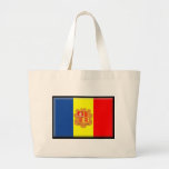 Andorra Flag Canvas Bags