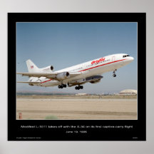Ändrad L-1011 tar av med Xen-34 Affisch