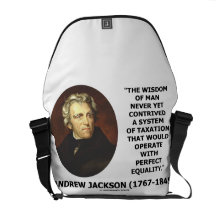 Andrew Jackson vishet av mansystemet av skatt Kurir Väskor