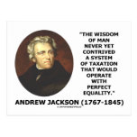 Andrew Jackson vishet Contrive skattjämställdhet Vykort