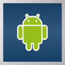 Androidblåttaffisch