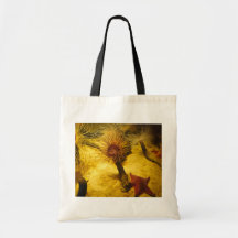 Anemon och sjöstjärna tote bag
