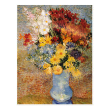 Anemoner för Vincent Van Gogh vasdaisy Vykort
