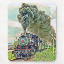 Ångapassageraretåg Mousepad Mus Matta