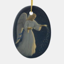 Ängel av överflödprydnaden julgranskulor