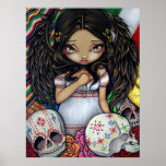 Ängel de los Muertos Konst tryckday of the dead affischer