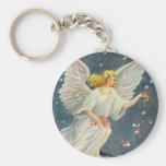 Ängel för vintagejulVictorian med stjärnaro Nyckelringar
