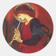 Ängel med trumpeten, Burne Jones Klistermärken
