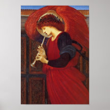 Ängel med trumpeten, Burne Jones Posters