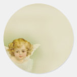 Ängel Rund Klistermärke