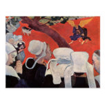 Ängelbrottning med Jacob, Paul Gauguin Vykort