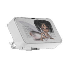 Ängelklotter Laptop Speakers
