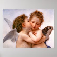 Änglar kysser först, Bouguereau Affischer