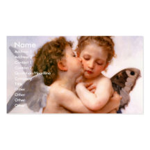 Änglar kysser först, Bouguereau Visitkort Mall