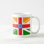 Anglo indisk flagga kaffe koppar