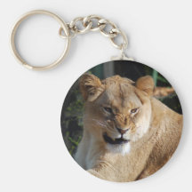 Angry Lioness Keychain