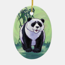 Animal Parade Panda Bear Christmas Ornaments